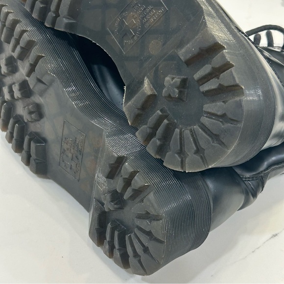 Dr. Martens Jadon Platform Leather Women's 9 Men’s 8 Boots Black Polished Smooth - Picture 6 of 10